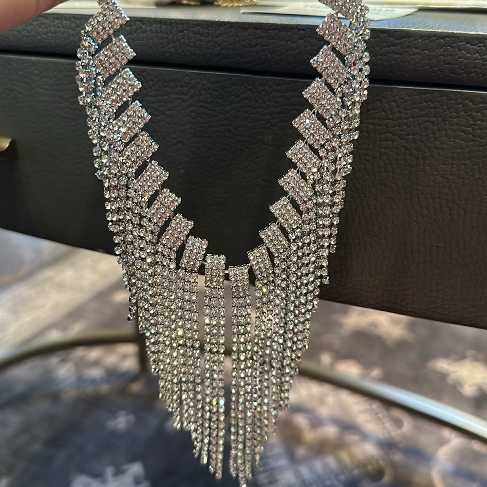 Anthropologie | Crystal Fringe Bag Charm | NWT - Picture 3 of 4